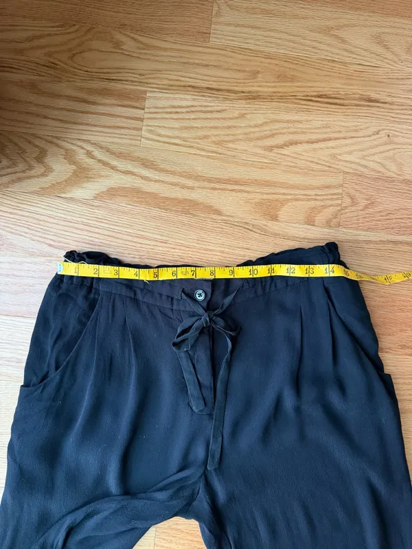 Wilfred Black Sheer Lightweight Drawstring Pants Size Medium - Image 9