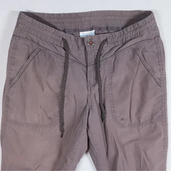 Columbia‎ Capri Pants Womens 6 Gray Ruched Hem Hiking Outdoor Utility Crop Capri - Image 4