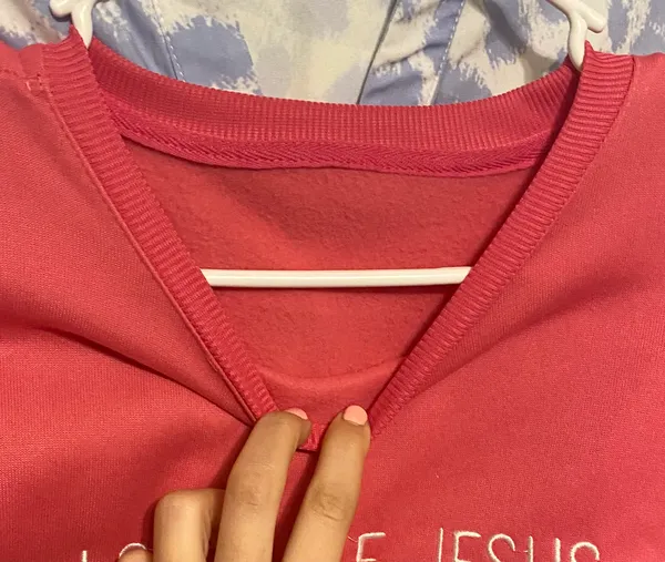 SheIn Pink Christian sweatshirt - Image 4