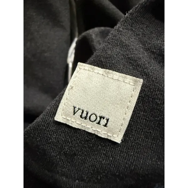 Vuori Womens Black Cropped Funnel Neck Drawstring‎ Pullover Raglan Sweatshirt - Image 4