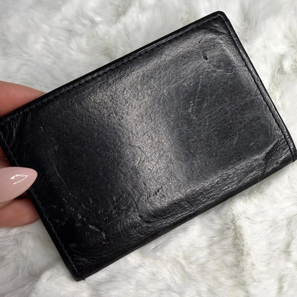 Vintage Coach Black Card Slot Case - Image 3