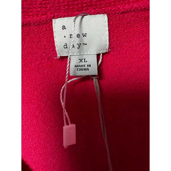 Brand New A New Day Women's Size XL Pink Cardigan Sweater - Image 5