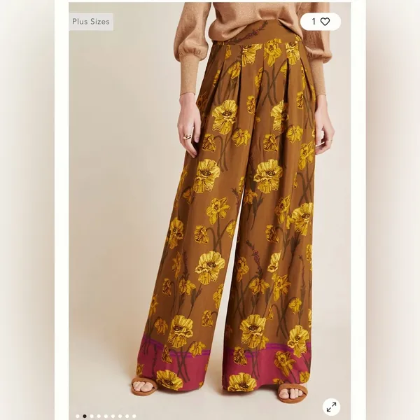 New Maeve Terrace Floral Pants Womens 4 - Image 2