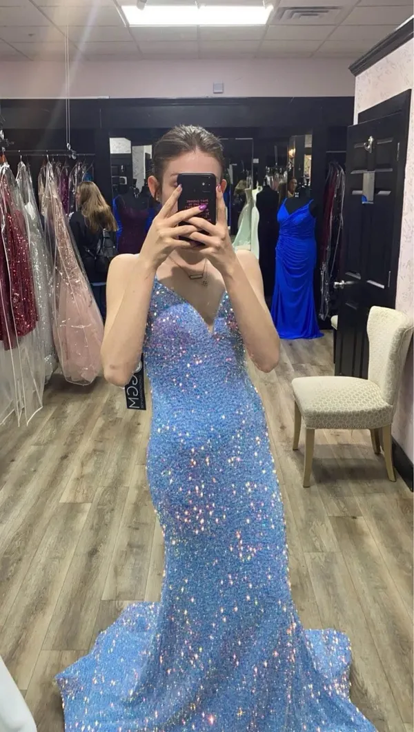Sherri Hill Prom Dress Sequin - Image 4