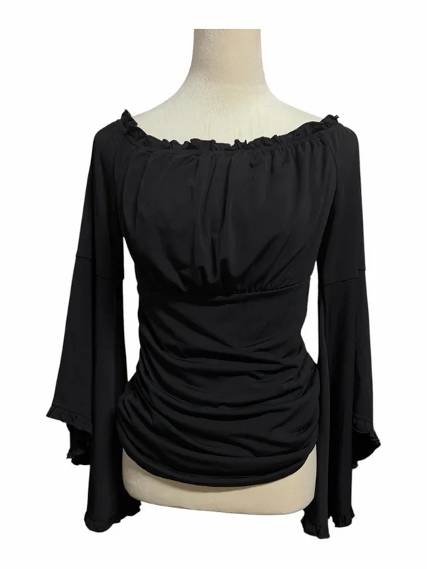 Scarlet Darkness Bell Sleeve Tops for Women Renaissance Peasant Blouse Sz M NWOT - Image 3