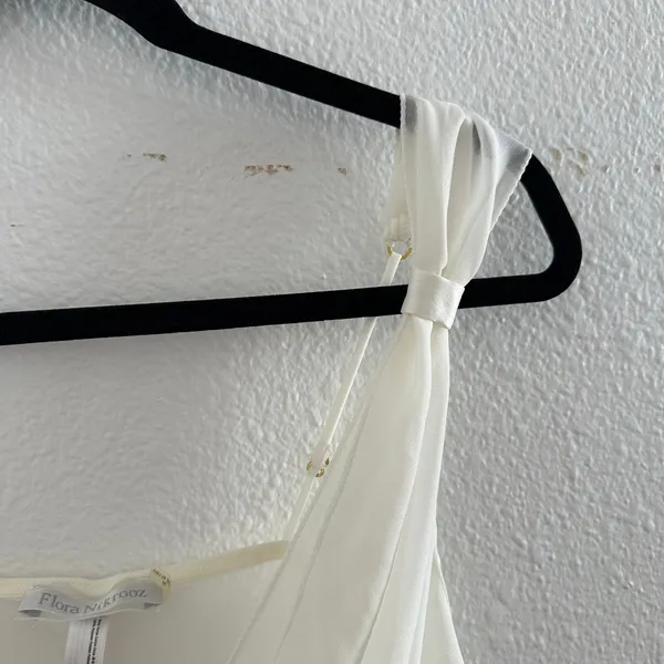 Flora Nikrooz Wedding Sleeveless V-Neck Mini Slip Dress White Medium - Image 5