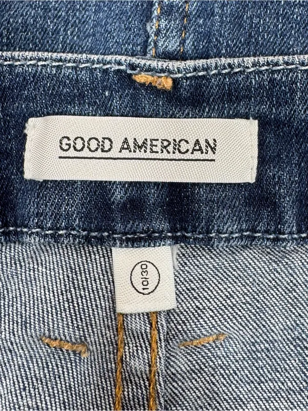 Good American Stretch Denim Pencil Skirt Blue Size 10 30 Knee Length Classic - Image 8
