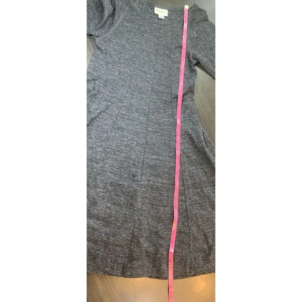 Ganni Anthropologie Winter Jersey Knit Dress Womens Small‎ Gray Dark Academia - Image 13