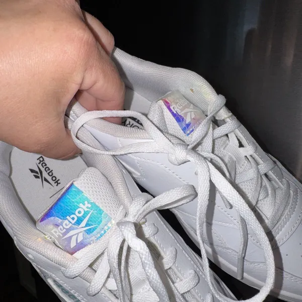 REEBOK sneakers COURT ADVANCE 7.5 holographic logo gym shoe ortholite memorytech - Image 6