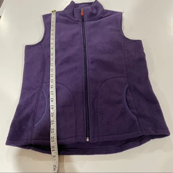 Woolrich Purple Sleeveless Full Zip Fleece Jacket Vest Size S‎ - Image 11