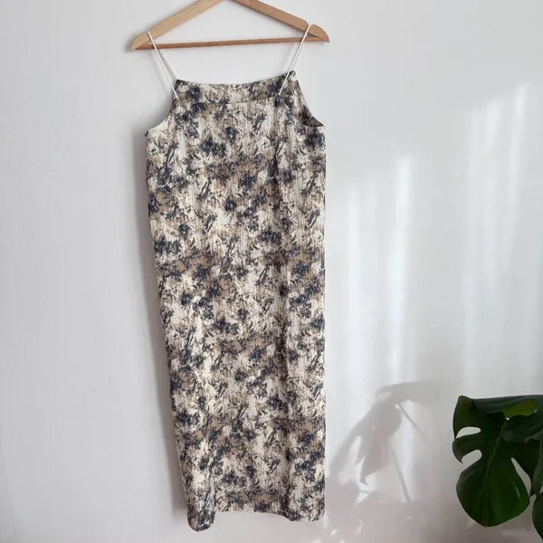Uma Wang Style Floral Printed Midi Dress - Image 3