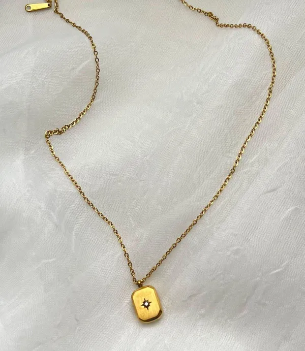 Gold Plated Stainless Steel Star Chain - Image 3