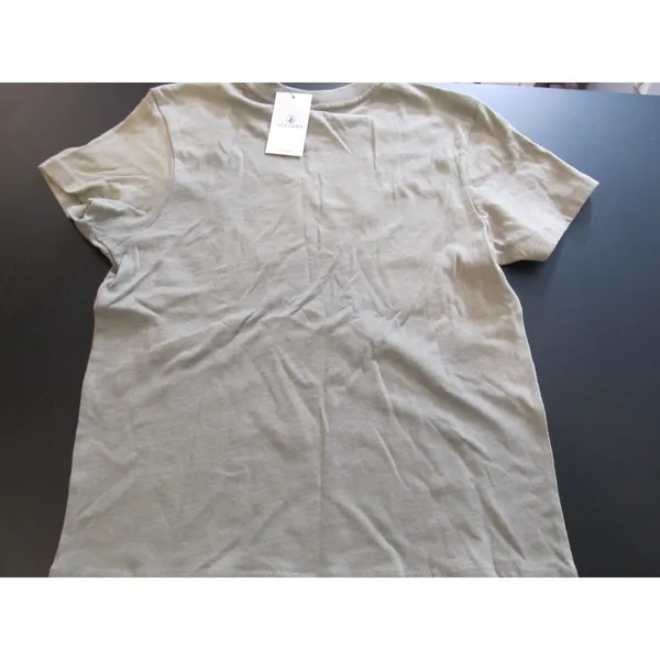 Volcom Juniors’ Sunburst Crewneck Cotton Short‑Sleeve Baby T‑Shirt Dusty Green S - Image 8