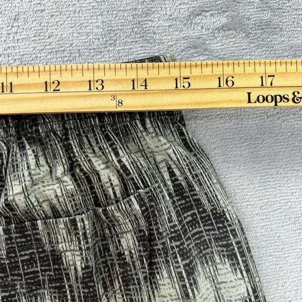 FRYE Premium Sleepwear Mens Medium Flannel Print Notched Set Gray Cotton Blend‎ - Image 9