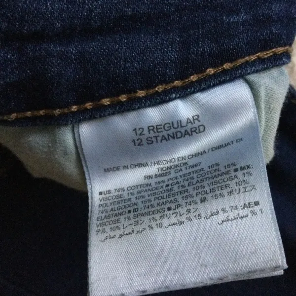 Old Navy Super Skinny Mid Rise Women's Dark Wash Blue Denim Jeans - Size 12 - Image 15