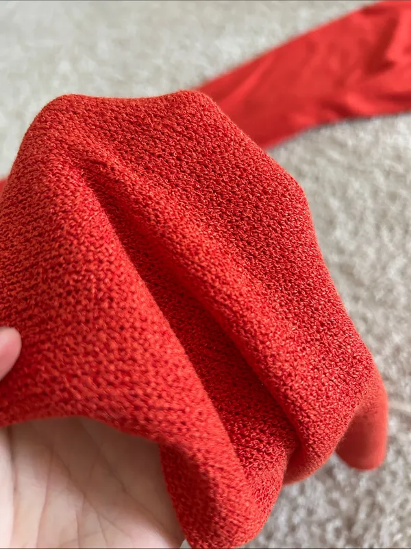 Zara red wide leg pants. S-M - Image 4
