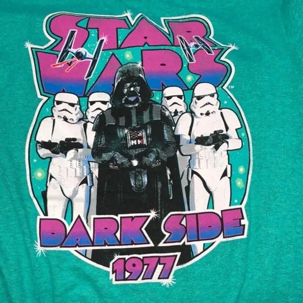 fifth sun Star Wars the dark side 1977 T-shirt - Image 4
