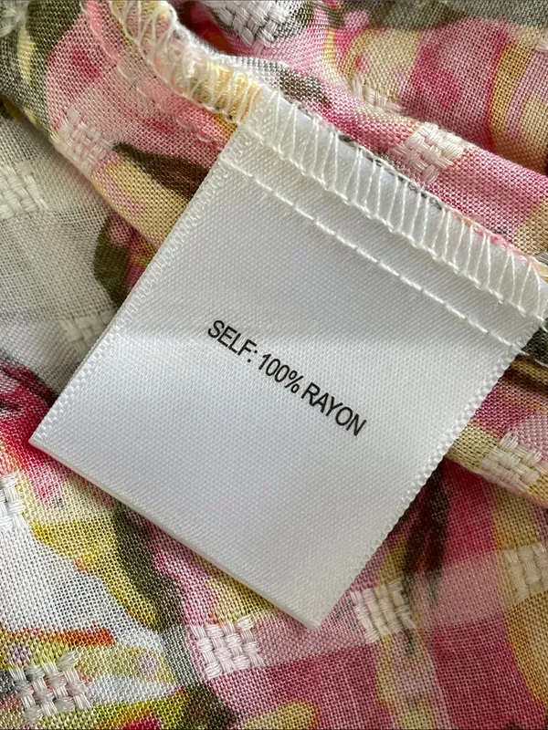 Jane and Delancey Tropical Button-Front Tunic in Pink, Yellow and Green - Image 6