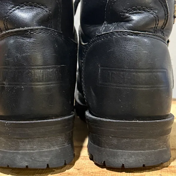 Harley Davidson women’s black bike boots Size 7 B83‎ - Image 8