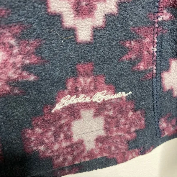 Eddie Bauer fleece quarter‎ zip pullover size large - Image 2