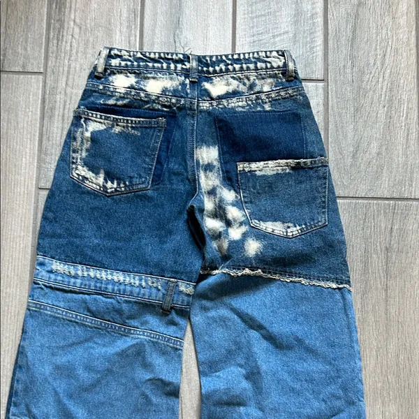 Jaded London Distressed Patchwork Jeans - Image 9