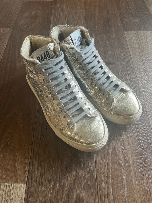 P448 Sneakers High-Top Skate Snakeskin Print 38 - Image 2