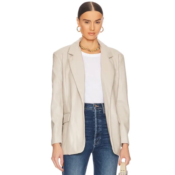 NWT BLANKNYC Faux Leather Blazer in Bare Essential MEDIUM - Image 3