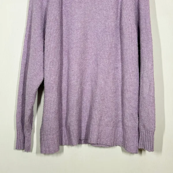 American Eagle Collared Sweater Womens Size Large Purple Knitted Pullover Preppy - Image 6