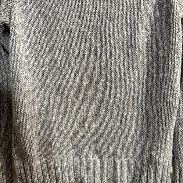 Aerie Heathered Gray Crew Neck Sweater - Image 5