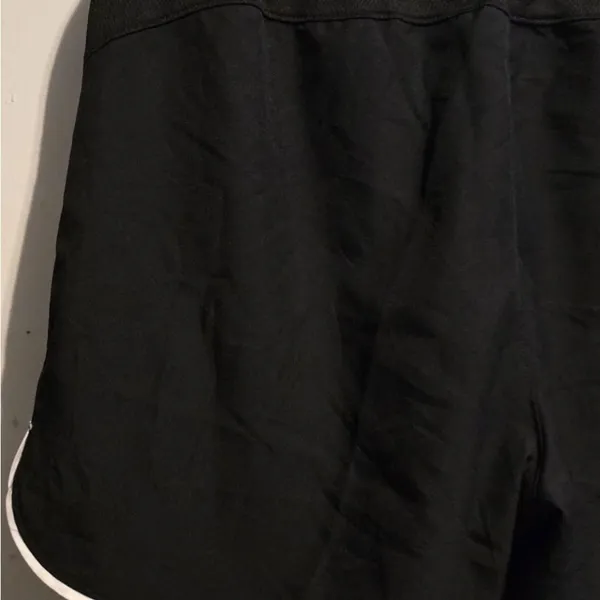 Nike Women's Black Athletic Mesh Shorts with White Trim - Image 4