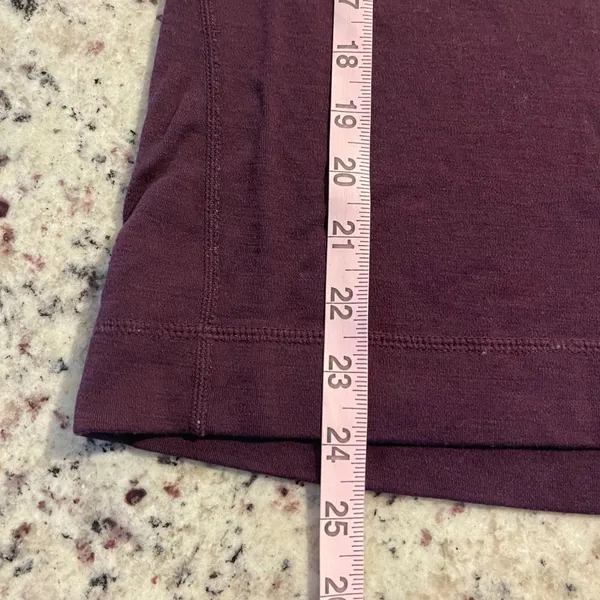 Smartwool Base Layer Top Wmn S Plum Merino Wool‎ Quarter Zip Gorpcore Activewear - Image 7