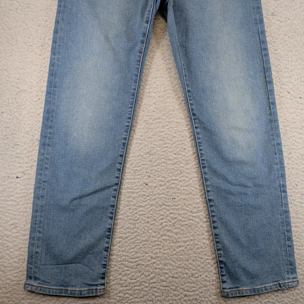 Levis Wedgie Straight High Rise Button Fly Blue Denim Jeans 28x28 34964-0263 - Image 8