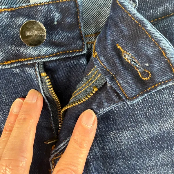 Disclosure 0/24 Jeans Flare Bootcut Dark Wash Stretch Denim Pant Blue Flattering - Image 5