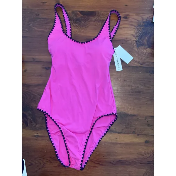 Lucky Brand Spring Romantic Shell Stitch One-Piece EB1823 Womens Size S NWT - Image 4