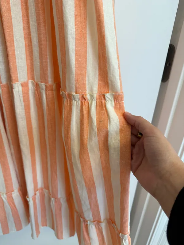 Show Me Your Mumu Linds Midi Dress ~ Dreamsicle Stripe Linen - Image 5