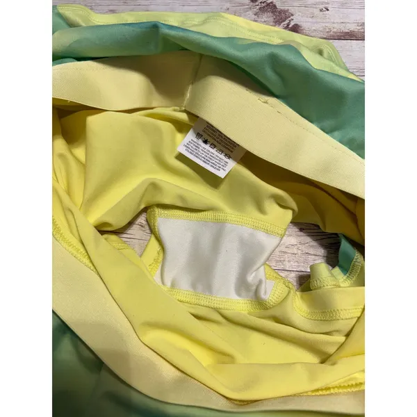 Nike Dri-Fit Tennis Skort Skirt Size Large Yellow Green Athleisure Active - Image 4