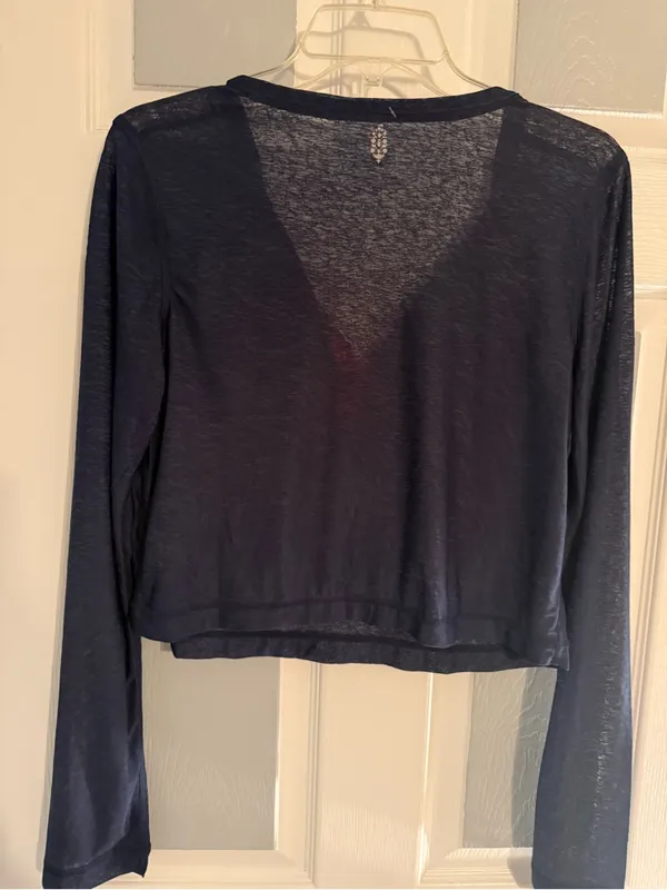 Free People Sheer Pop Henley - Image 6