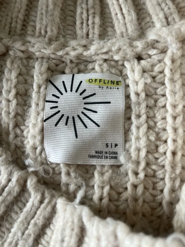 Aerie Chunky Oversized Knit Sweater - Image 7