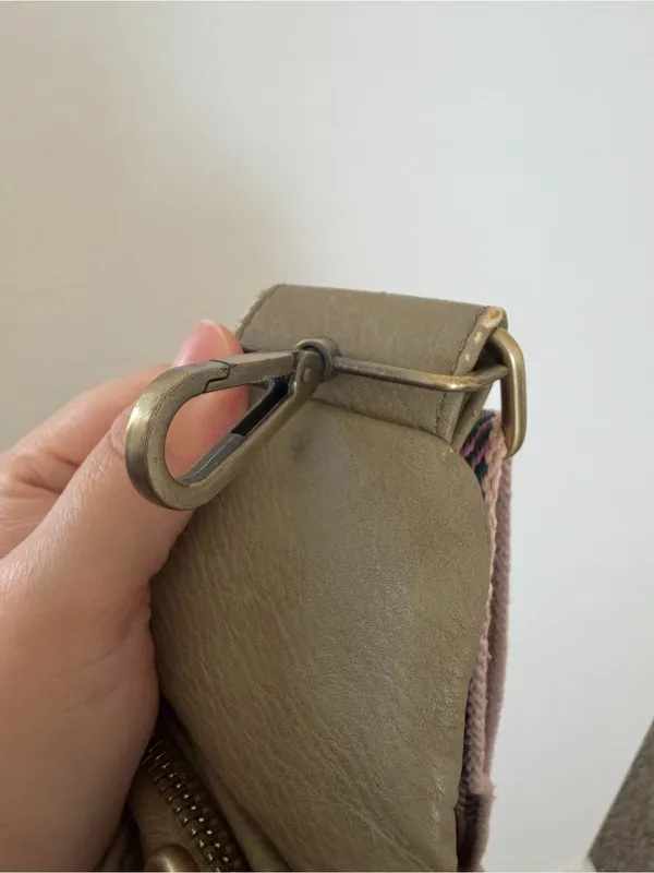 Anthropologie Olive Mini Crossbody with Patterned Woven Strap - Image 12
