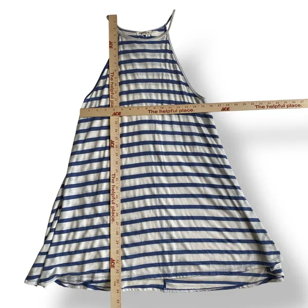 Billabong Loose Fit Striped Mini Dress Juniors Size M‎ Blue White Summer - Image 3