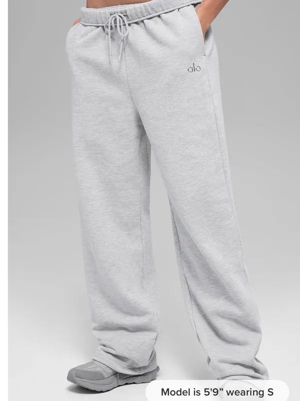 Alo Accolade Athletic Heather Grey Sweatpant - Small- NWT - Image 4