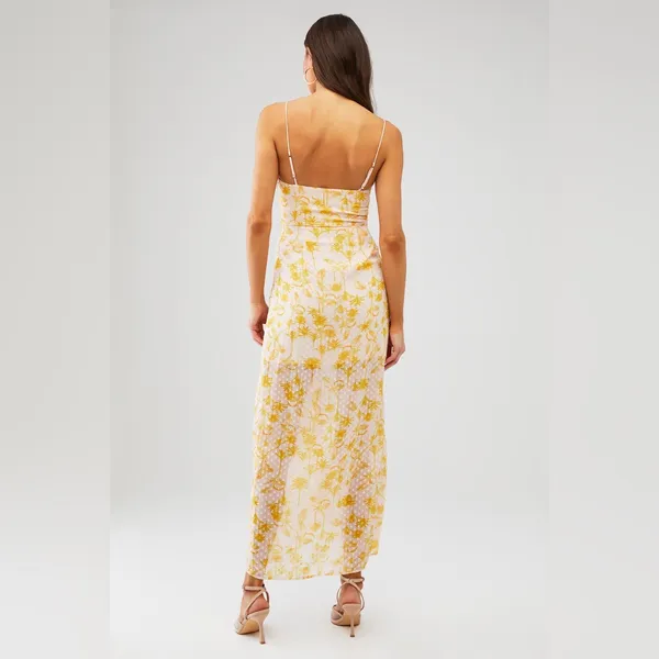 Revolve Significant Other Angelina Dress in Pineapple Palm Size US 4‎ - Image 2