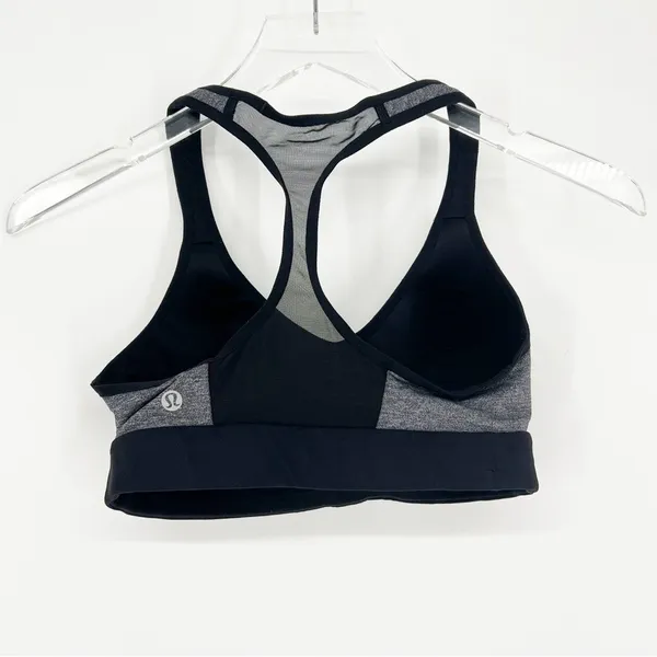 Lululemon‎ Speed Up High Support Sports Bra Women's 4 Gray Running Training - Image 4