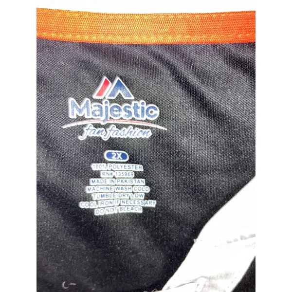 Majestic NFL Cincinnati Bengals‎ Draft Me V Neck Shirt Women 2X Short Sleeve - Image 6