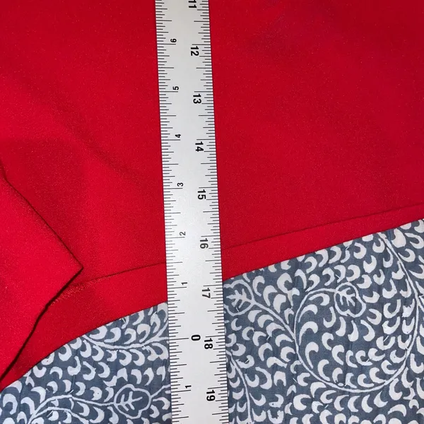 Mare Mare x Anthropologie Red High Waisted Shorts Size M Elastic Back Waist - Image 10