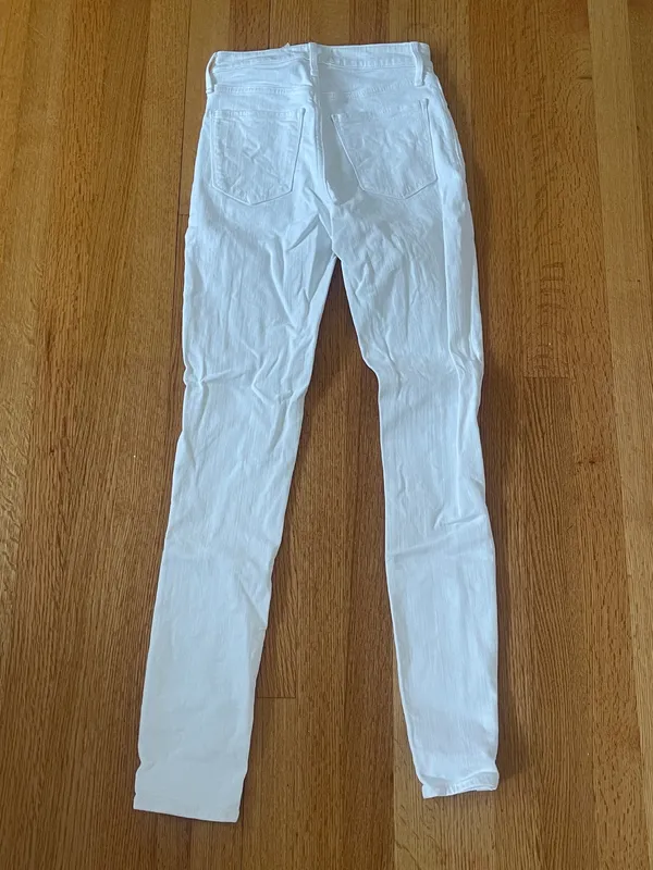 Abercrombie White Jeans High-Rise Skinny Super - Image 4