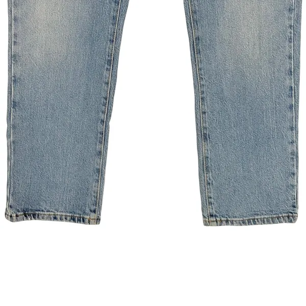 Zara‎ Straight Leg Jeans Womens 4 Light Blue High Rise Distressed Denim Turkey - Image 4