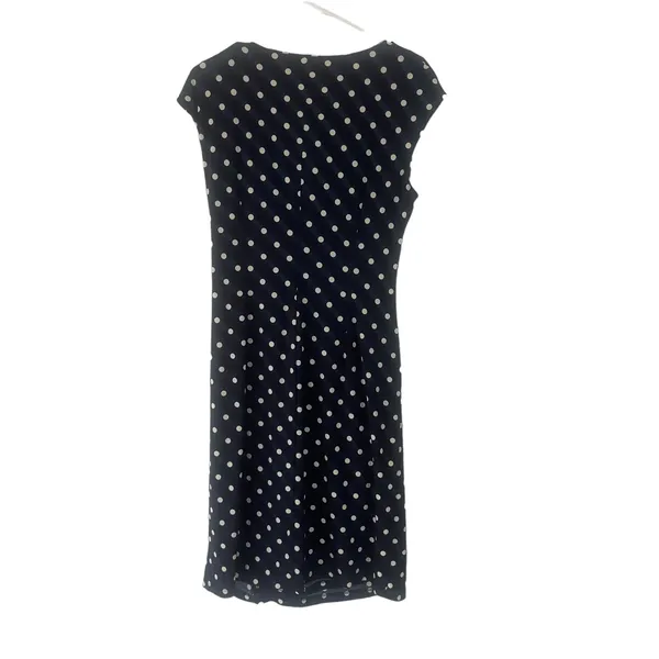 American Living Women's 14‎ Blue Polka Dot Runched Ruffle Dress Kentucky Derby - Image 9