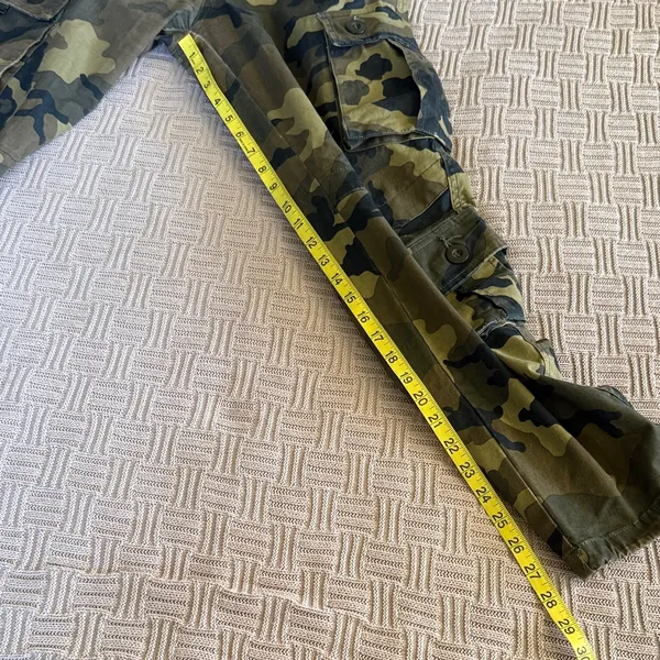 Women’s Camouflage Cargo Pants - Green Camo - Image 8