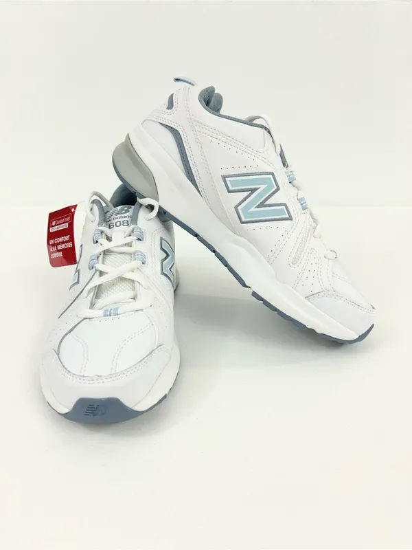 New Balance WX608v5 Sneakers White and Light Blue - Image 2